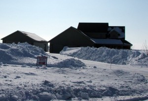 Snow drift a week later Snow drift a week later