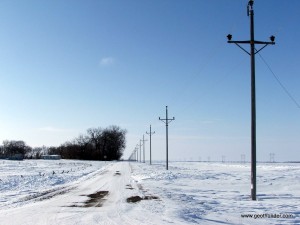 Average Country Road in North Dakota Average Country Road in North Dakota