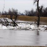 Foot bridge in Grand Forks Taking a pounding Foot bridge in Grand Forks Taking a pounding
