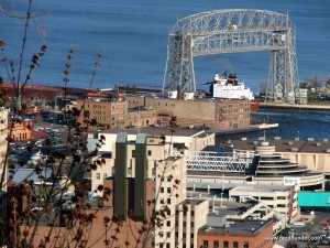 Taconite Loaded Ship Duluth MN Leaving Harbor Canal Park Taconite Loaded Ship Duluth MN Leaving Harbor Canal Park