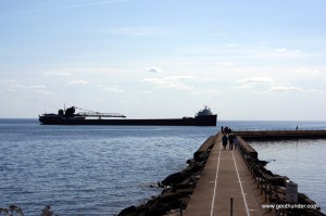 Charles M Meeghly pulling into dock at Two Harbors Charles M Meeghly pulling into dock at Two Harbors
