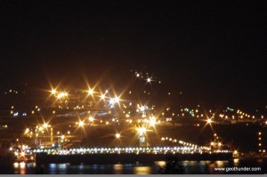 Iron ore Ship at night Duluth Iron ore Ship at night Duluth