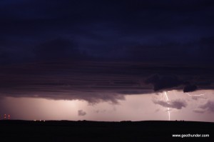 Lightning Showing the clouds Lightning Showing the clouds
