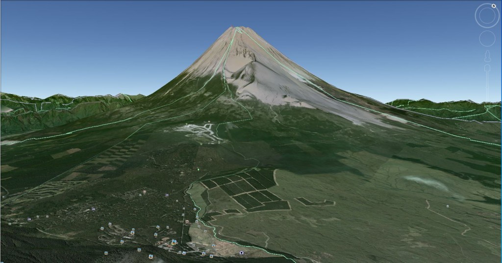 Google Earth Capture Mount Fuji