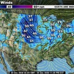 Christmas Blizzard Wind Map
